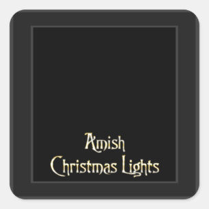 Adesivo Quadrado Amish Christmas Lights