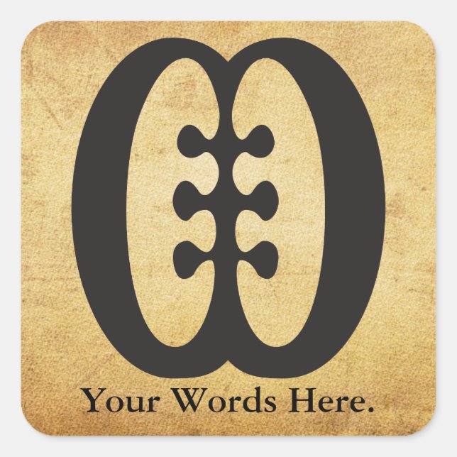 Adesivo Quadrado Amizade e interdependência do NE TEKREMA | de ESE (Frente)