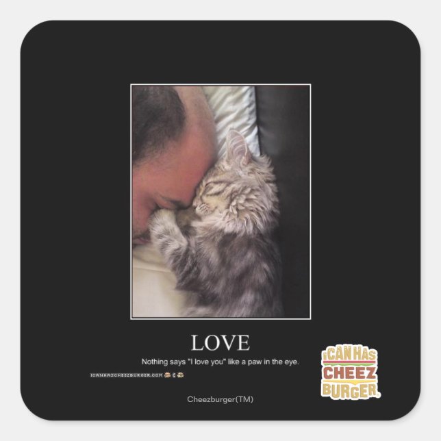 Adesivo Quadrado Amor (Frente)