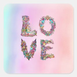 ADESIVO QUADRADO AMOR