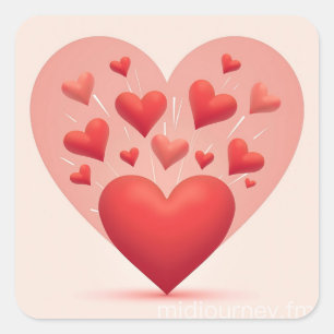 Adesivo Quadrado amor