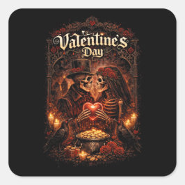 Adesivo Quadrado Amor Além da Sepultura