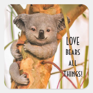 Adesivo Quadrado Amor Bears Todas As Coisas