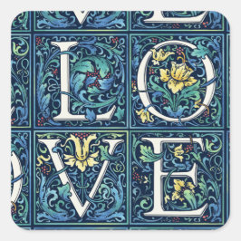 Adesivo Quadrado AMOR Colorido