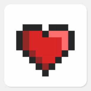 Adesivo Quadrado Amor Coração