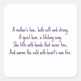 Adesivo Quadrado Amor de Mãe