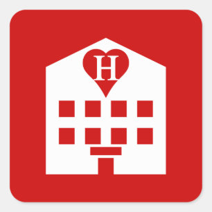 Adesivo Quadrado Amor Hotel Japonês Emoji