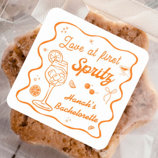 Adesivo Quadrado Amor na primeira Festa de solteira (Criador carregado)