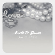 Amor Vintage Glam Pérolas Pretas e Brancas Casamen