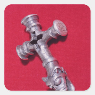 Adesivo Quadrado Amuleto de Viking na forma de uma cruz