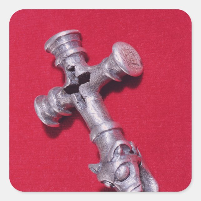 Adesivo Quadrado Amuleto em forma de cruz (Frente)