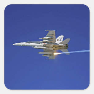 Adesivo Quadrado An F/A-18C Hornet