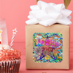 Adesivo Quadrado Anaheim Risk Fator Sticker