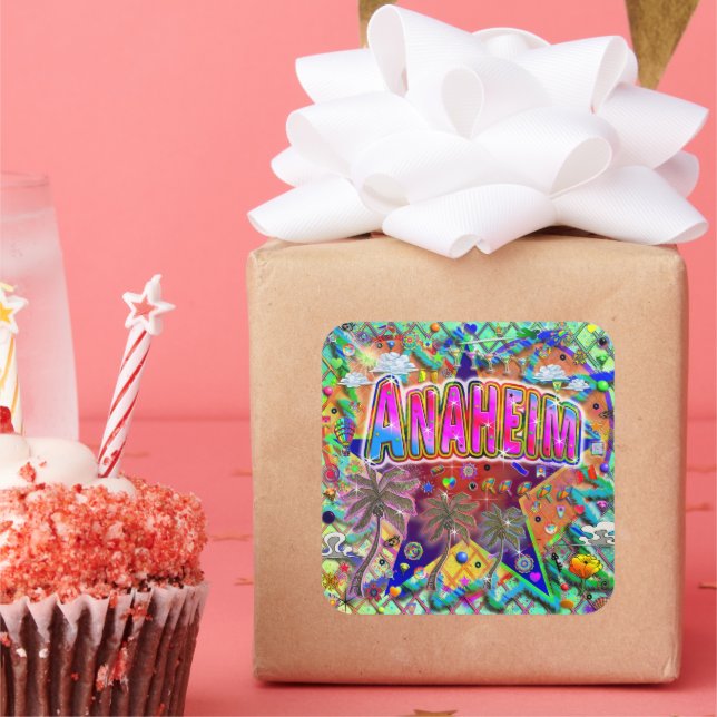 Adesivo Quadrado Anaheim Risk Fator Sticker (Festa)