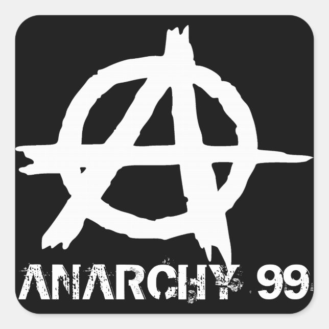 Adesivo Quadrado Anarquia 99 (Frente)
