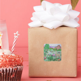 Adesivo Quadrado Andean Mountains Sticker