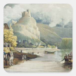 Adesivo Quadrado Andely, das "vistas no Seine", gravado por Tho