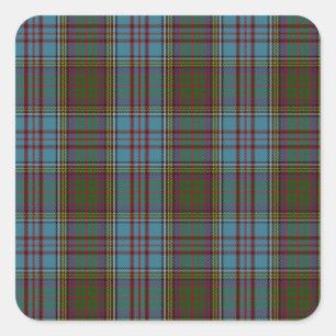 Adesivo Quadrado Anderson Clan Family Tartan