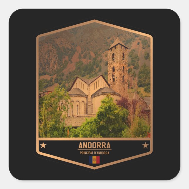 Adesivo Quadrado Andorra (Frente)