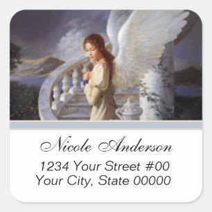 Adesivo Quadrado Angel Address Sticker