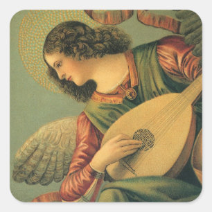 Adesivo Quadrado Angel Musical, Melozzo da Forli, Arte Renascentist