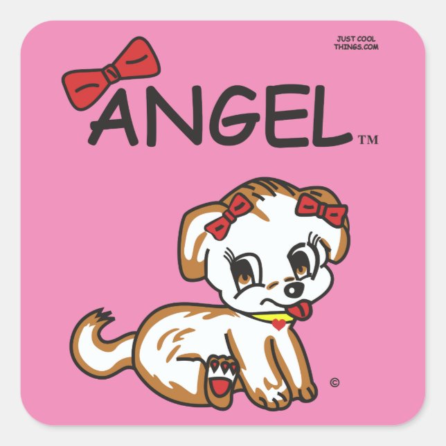 Adesivo Quadrado Angel Sticker (Frente)