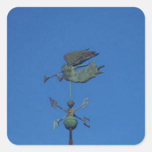 Adesivo Quadrado Angel Weather Vane