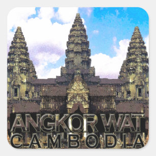 Adesivo Quadrado Angkor Wat