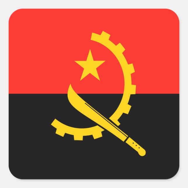 Adesivo Quadrado Angola (Frente)
