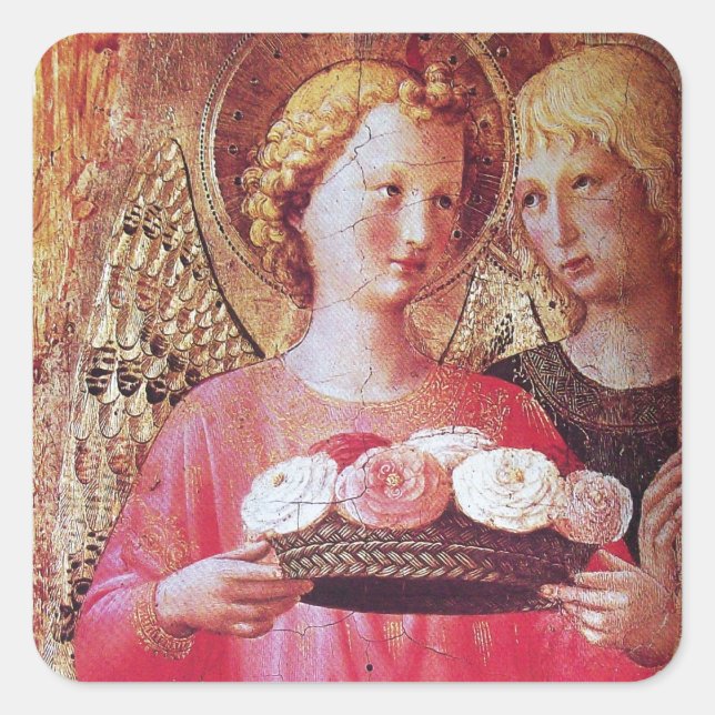 ADESIVO QUADRADO ÂNGULO COM ROSAS (Frente)