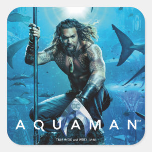 Adesivo Quadrado Animais aquáticos do príncipe Orin Com de Aquaman
