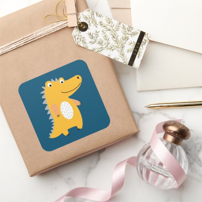 Adesivo Quadrado Animais das florestas tropicais (Presentear)