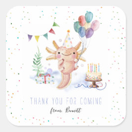 Adesivo Quadrado Animais De Partido Simples Modernos Obrigado Cláss