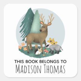 Adesivo Quadrado Animais de Pata Cura, Bebê e Crianças