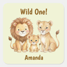 Animais de Safari Selvagem Um Nome Personalizado