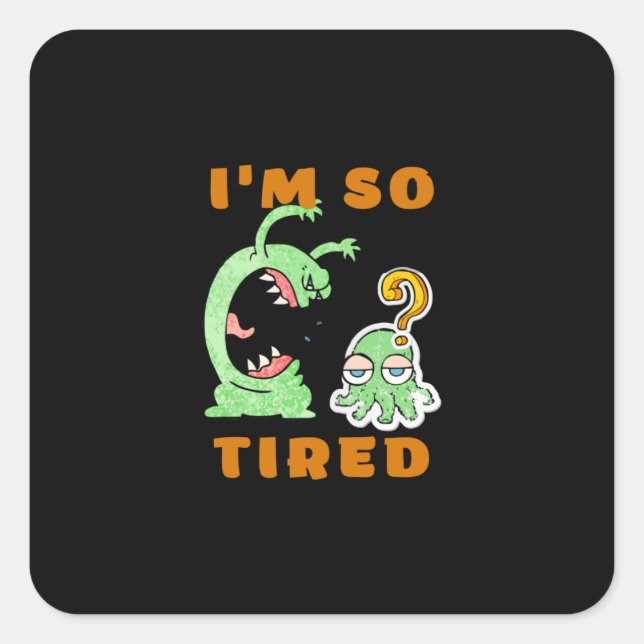 Adesivo Quadrado Animais Engraçados Cachinho Sarcástico (Frente)