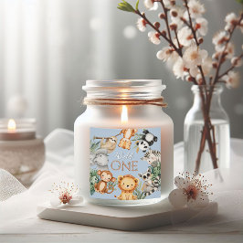 Adesivo Quadrado Animais Selvagens Tropicais de Pastel, Uma Selva S