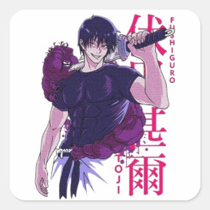 Adesivo Quadrado Anime Manga Funny Cute Japan Otaku