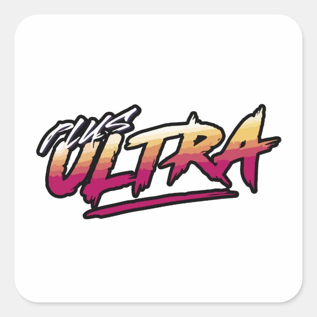 Adesivo Quadrado Anime Plus Ultra (Frente)