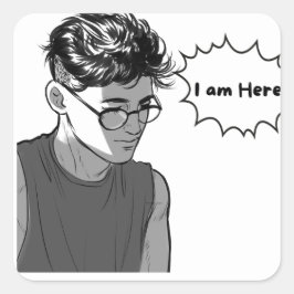 Adesivo Quadrado Anime Vibes: Expresse-se com Stickers