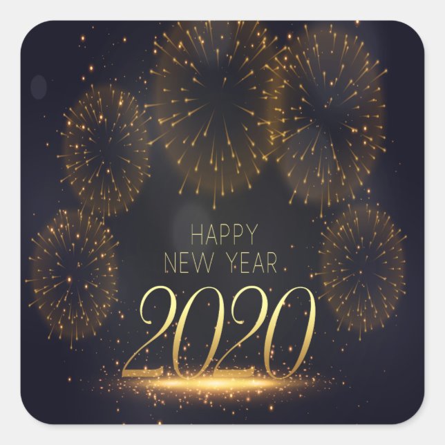 Adesivo Quadrado aniversário (Frente)