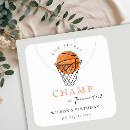 Adesivo Quadrado Aniversário De Qualquer Idade