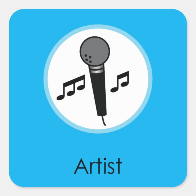 Adesivo Quadrado Aniversário do coreano de Doljabi Doljanchi Dol do (Frente)