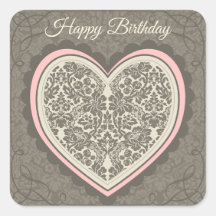 Aniversário do ornamentado Elegante Morris estilo 