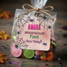 Aniversário do Pink Halloween e aranhas Halloween