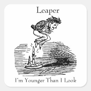 Adesivo Quadrado Aniversário Leaper do Ano Leaper
