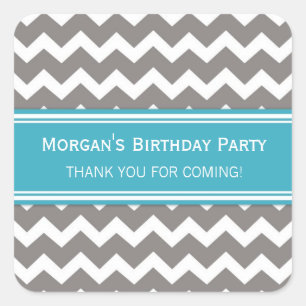 Adesivo Quadrado Aniversário Obrigado Nome Personalizado Fala Fatur