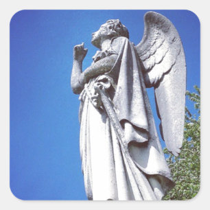 Adesivo Quadrado Anjo e um céu azul brilhante