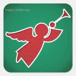 Adesivo Quadrado Anjo moderno cortado