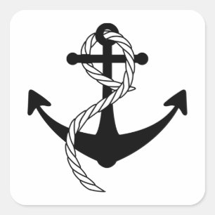 Adesivo Quadrado Anker schwarz weiss